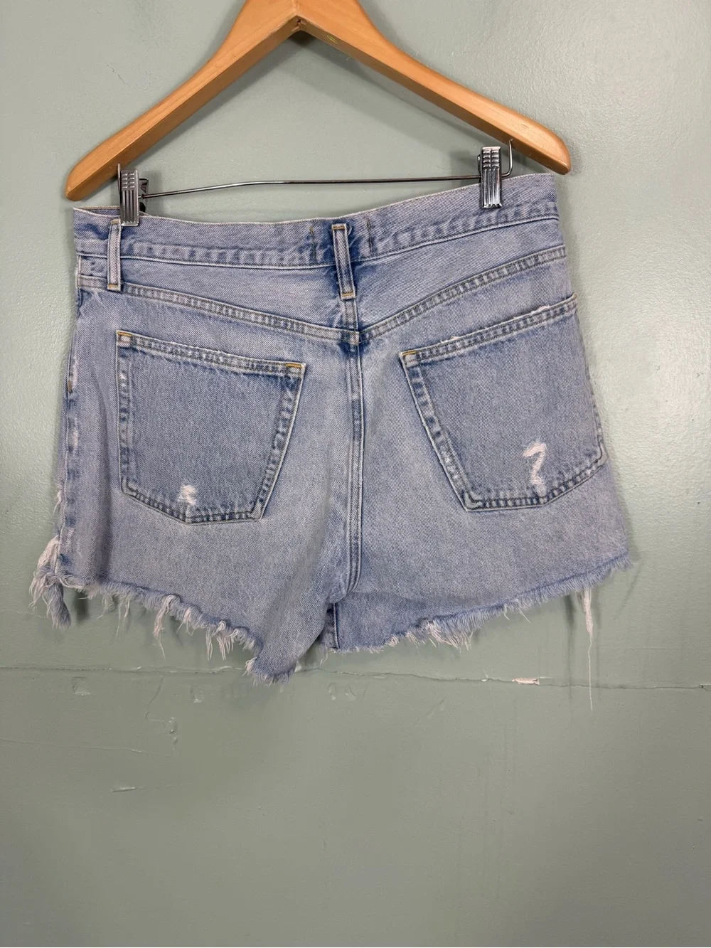 Agolde Parker Long Short Denim Size 30 Blue